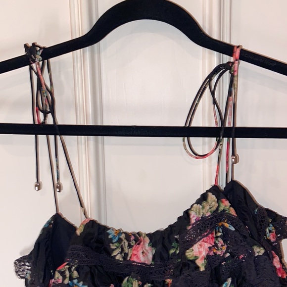 Zimmermann Honour Floral-print Tiered Silk Midi Dress In Black- siz… - Picture 13 of 15